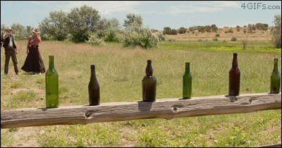 shooting bottles fail