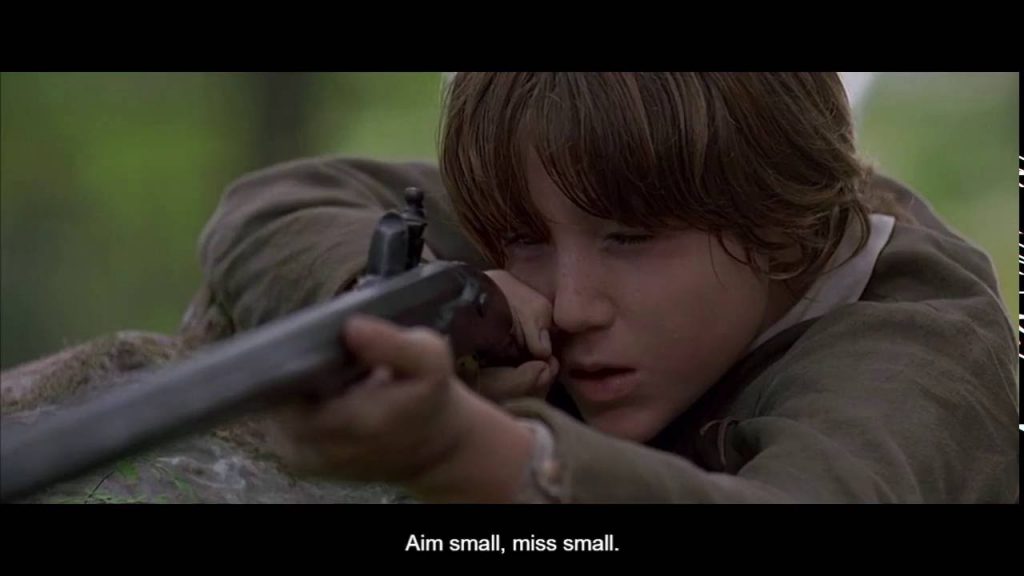 Aim small, miss small The Patriot