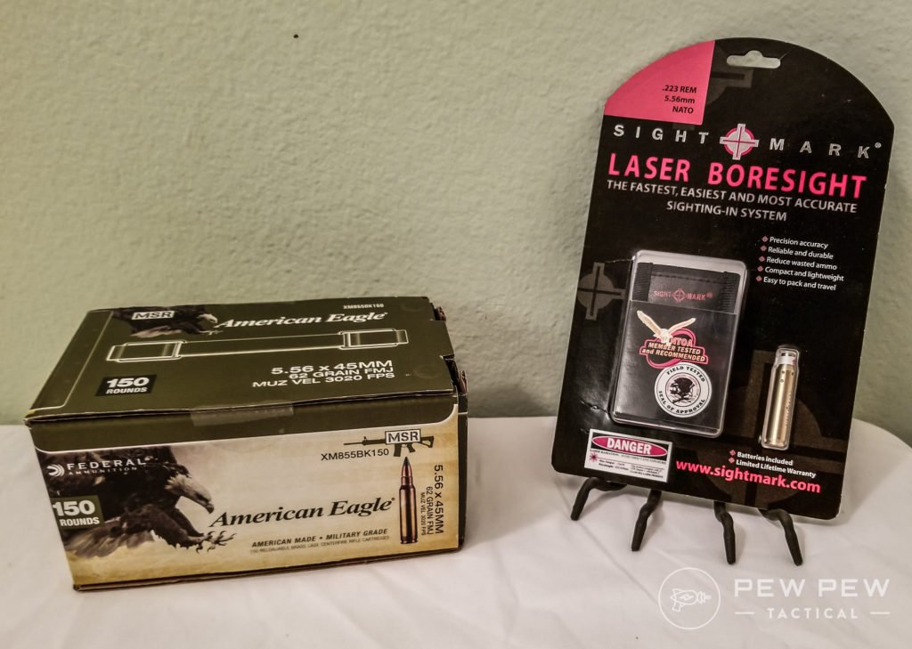 SightMark Laser Boresight and ammo