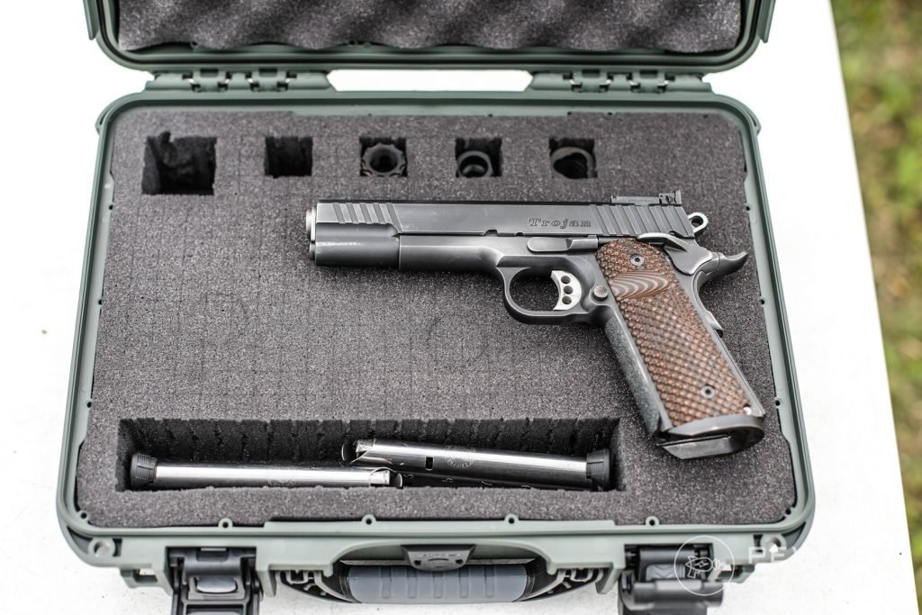 Nanuk 910 with 1911 and Suppressors