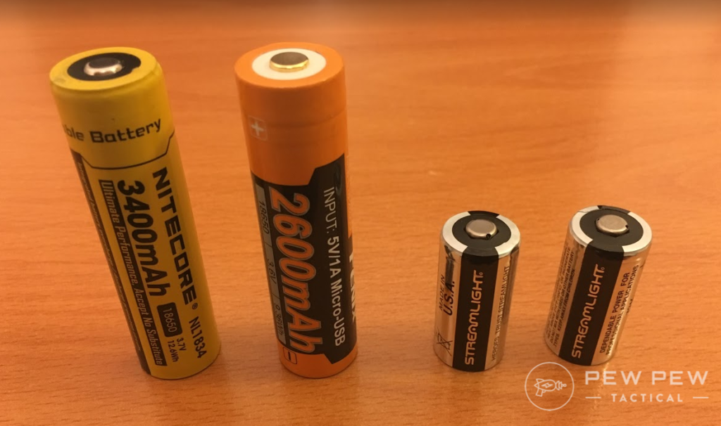 CR123 and 18650 Batteries