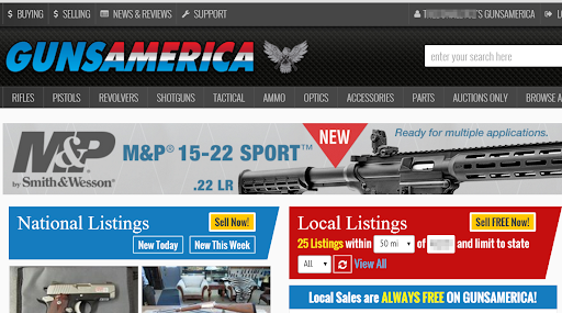 GunsAmerica Home Page