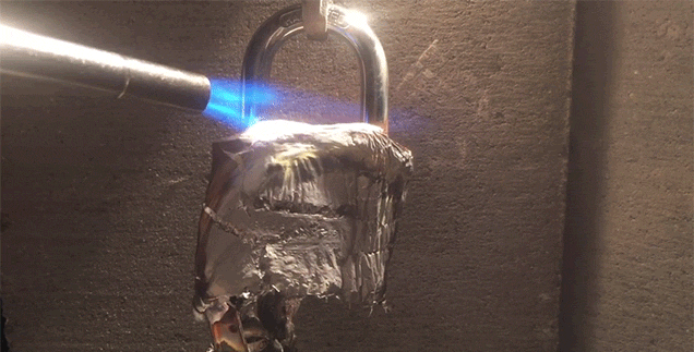 melting a lock