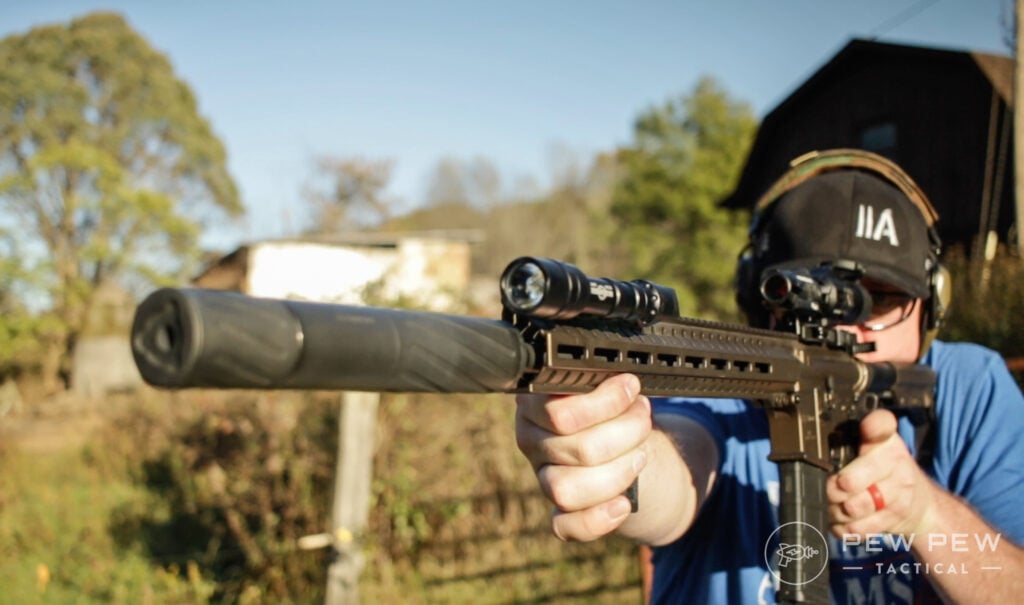 Silencer Central Banish 30 Shooting Left Side